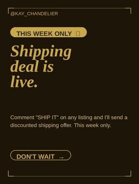 Comment "SHIP IT"